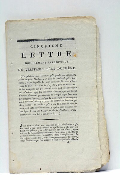 Cinquième lettre bougrement patriotique.