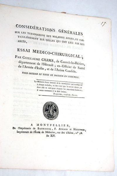 Considérations générales sur les terminaisons des maladies aigues, et particulièrement …