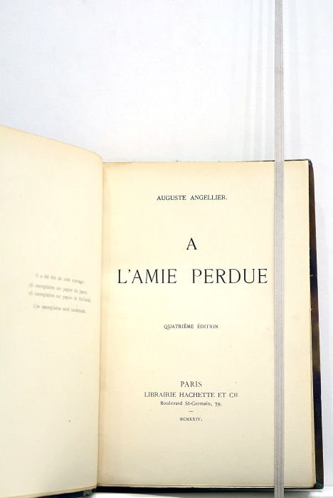 A l'amie perdue. Quatrième édition.