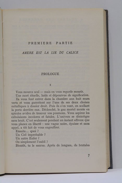 À travers les barreaux.