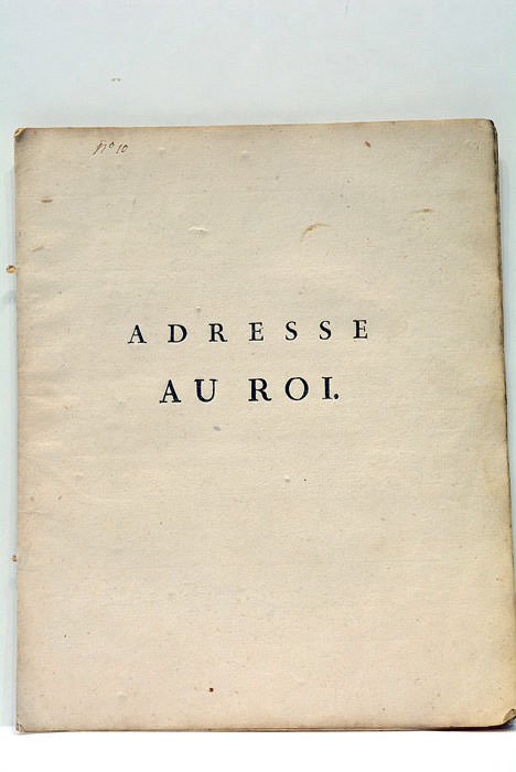 ADRESSE AU ROI.