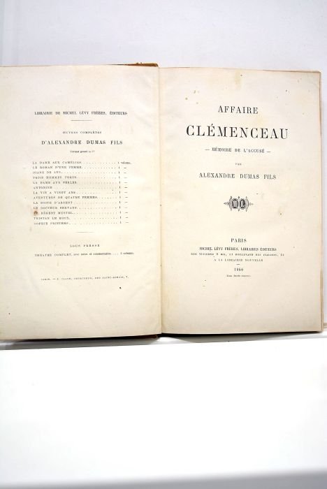 Affaire Clémenceau. - Mémoire de l'accusé -.