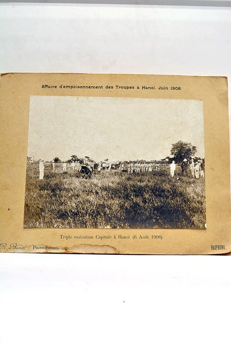 Affaire d'empoisonnement des Troupes à hanoï. Juin 1908. Triple exécution …