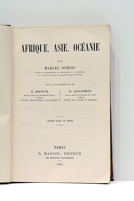 Afrique. Asie. Océanie. Avec la collaboration de C. Martin et …