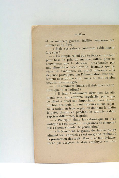 Alimentation des poules pour la production des oeufs. 2e édition. …