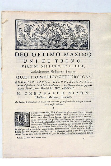 An Satius sit Catheterem in media suae curvatura parte foraminulo …