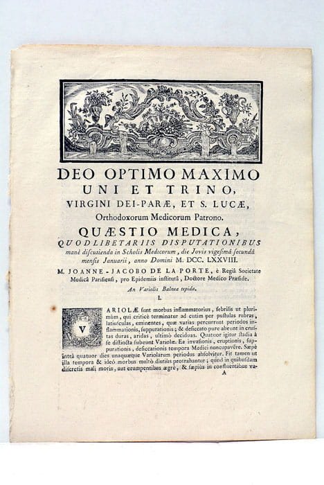 An Variolis Balnea Tepida.