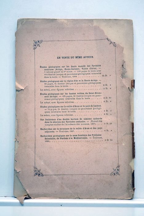 Analyse critique des publications géologiques pyrénéennes relatives à la haute …