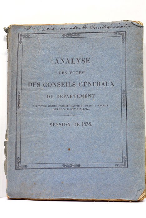 ANALYSE DES VOTES DES CONSEILS GÉNÉRAUX DE DÉPARTEMENT SUR DIVERS …