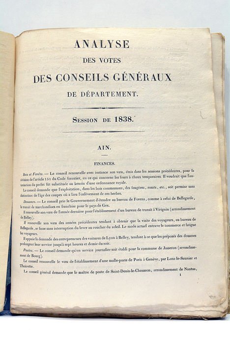 ANALYSE DES VOTES DES CONSEILS GÉNÉRAUX DE DÉPARTEMENT SUR DIVERS …