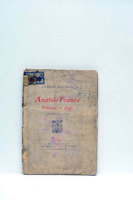 Anatole France. Politique et poète. (A propos d'un jubilé).