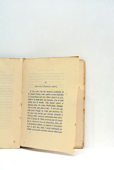 Anatole France. Politique et poète. (A propos d'un jubilé).