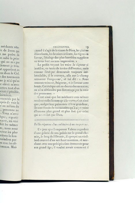 Anecdotes Chrétiennes ou Traits d'Histoire choisis.