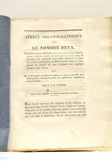 Aperçu Organographique sur le Nombre Deux, considéré comme Multiplicateur de …