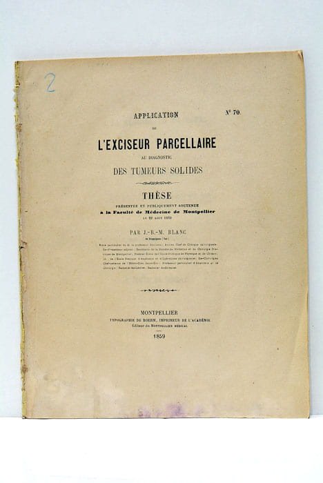 Application de l'Exciseur Parcellaire au Diagnostic des tumeurs solides.