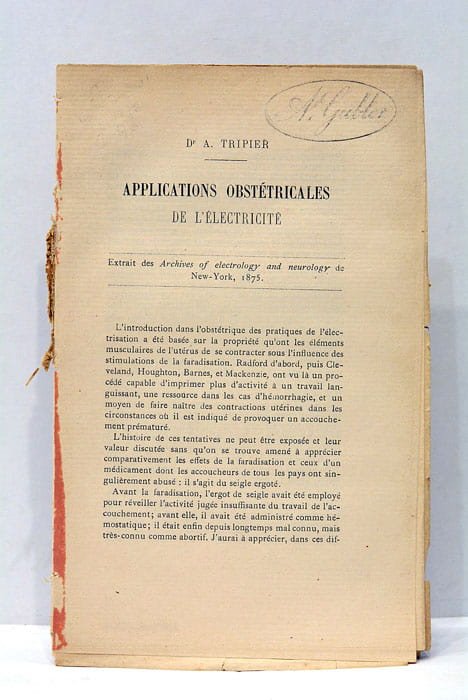 Applications Obstétricales de l'Electricité.