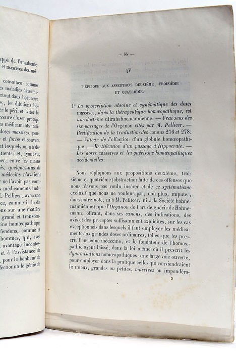 Appropration des Doses Pondérables et Grandes appelées Massives et des …