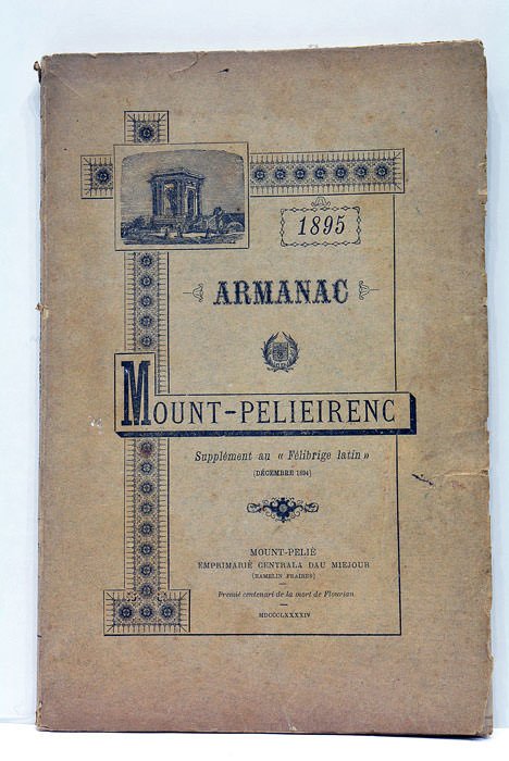 ARMANAC MOUNT-PELIEIRENC PER L'ANNADA MDCCCLXXXXV.