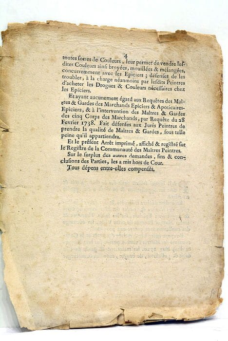 Arrest contradictoire de la Cour de Parlement, qui entre-autres choses, …