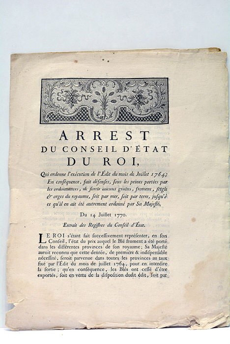 ARREST DU CONSEIL D'ÉTAT DU ROI, QUI ORDONNE l'exécution de …