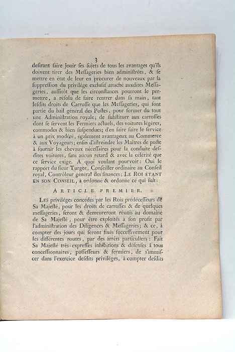 ARREST DU CONSEIL D'ÉTAT DU ROI, qui réunit au domaine …
