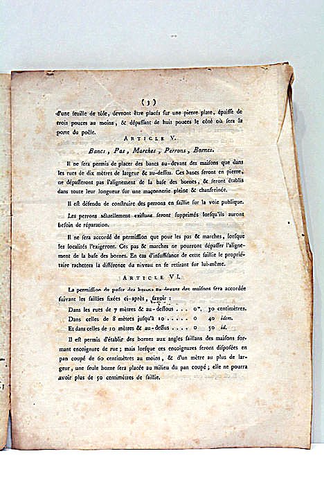 ARRÊTÉ DU MAIRE D'ORLÉANS, CONCERNANT LA VOIRIE ET DIFFÉRENS OBJETS …