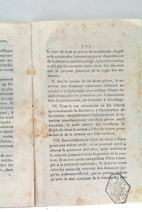 ARRIVÉE d'un Courrier extraordinaire au Directoire, annonçant la nouvelle officielle …