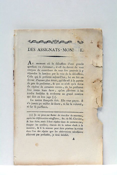 ASSIGNATS-MONNOIE (Des).