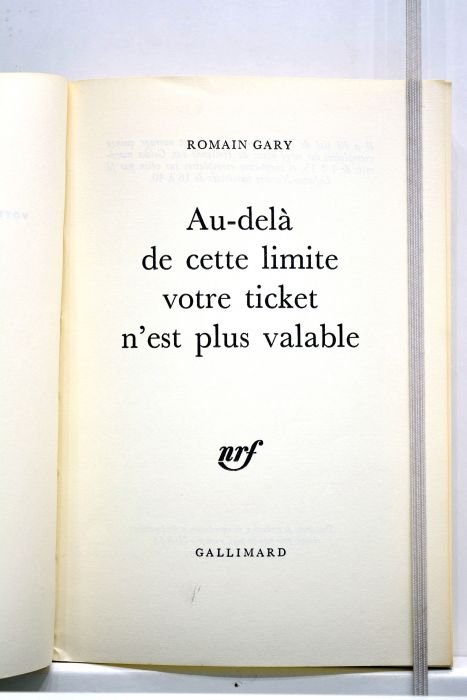 Au-delà de cette limite votre ticket n'est plus valable.
