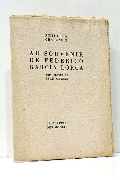 Au souvenir de Federico Garcia Lorca.