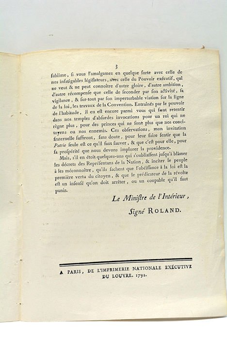 Aux Pasteurs des Villes et des Campagnes. 6 Novembre, l'an …