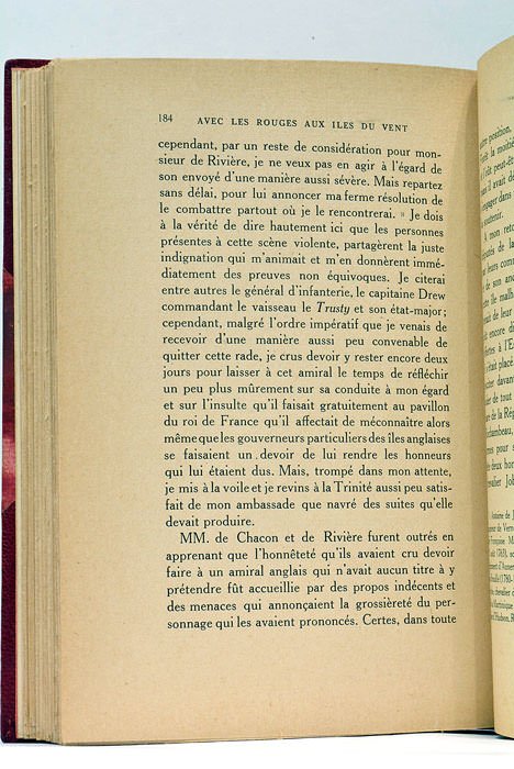 Avec les "Rouges" aux Iles du Vent. Souvenir du Chevalier …