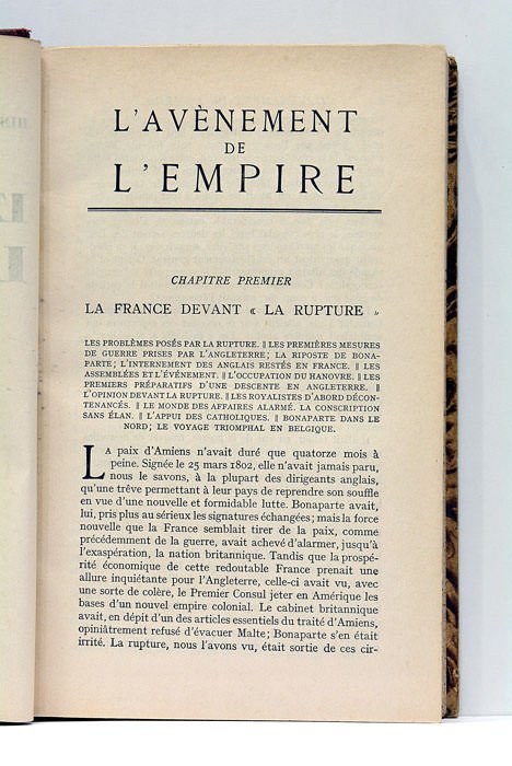 Avénement (l') de l'Empire.