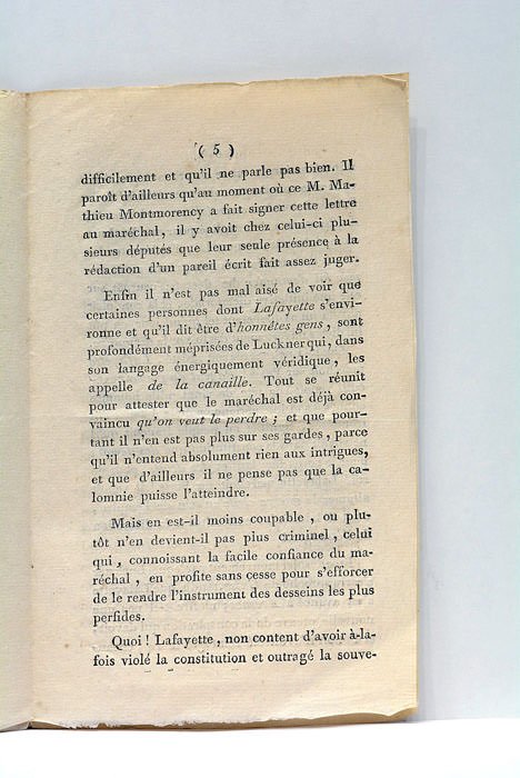 AVIS PRESSANT AUX DÉPUTÉS DE L'ASSEMBLÉE NATIONALE.