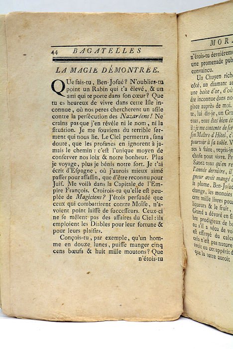 Bagatelles Morales et Dissertations. Avec le Testament Littéraire de M. …