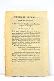 BANDAGE DEFENSIF pour les Cautères. Extrait des Registres de l'Académie …