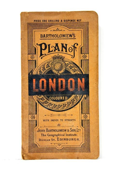 Bartholomew's Plan Of London. Coloured with index to streets.
