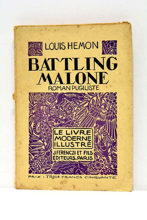 Battling Malone pugiliste. D'après les bois gravés de Clément Serveau.