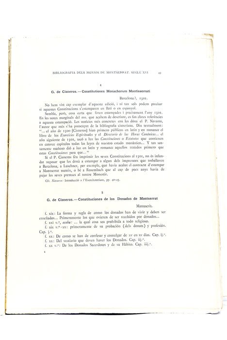 Bibliografía dels monjos de Montserrat (segle XVI).