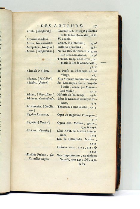 Bibliographie instructive ou traité de la connoissance des livres rares …