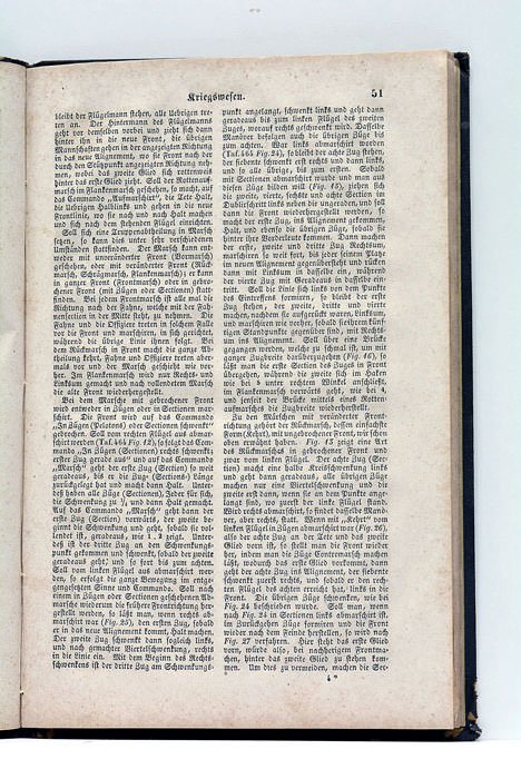 BILDER-ATLAS ZUM CONVERSATIONS-LEXICON. KRIEGSWEFEN. 51 Tafeln nebft text. Vierte Ausgabe.