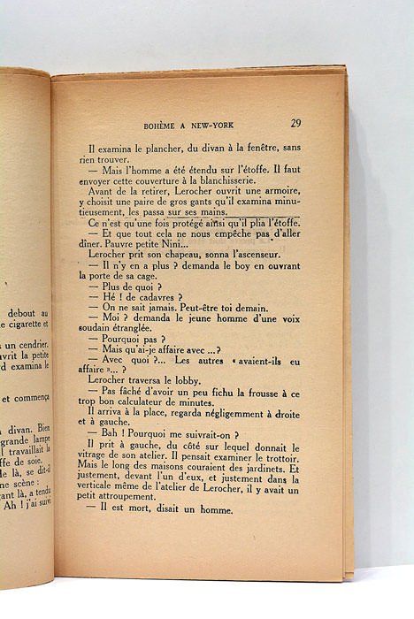 Bohème à New-York. Couverture de Vertès.