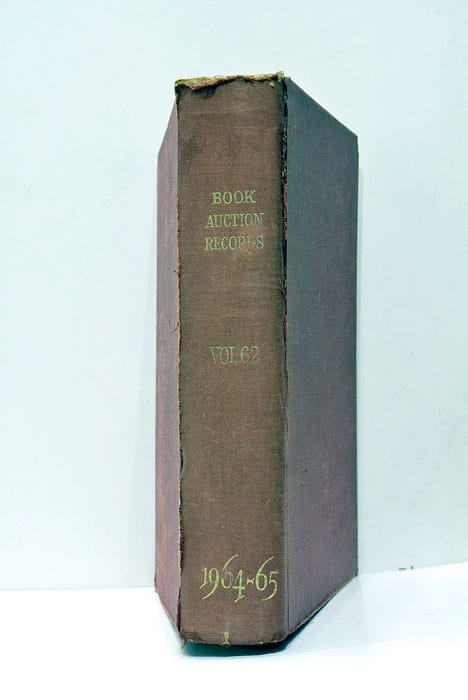 Book-auction records. Volume 62.