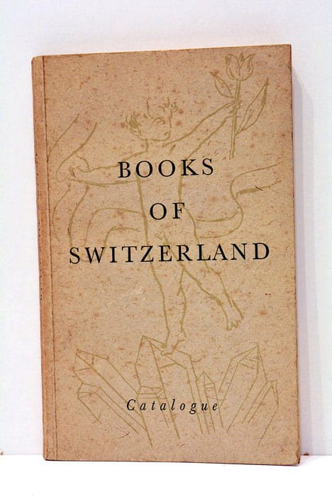 BOOKS OF Switzerland. Catalogue.