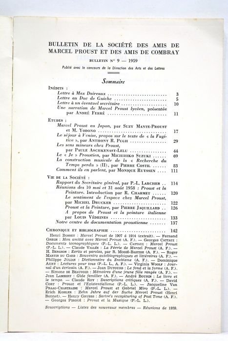 BULLETIN de la Société des Amis de Marcel Proust et …