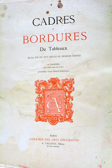 CADRES ET BORDURES DE TABLEAUX de la fin du XVIe …