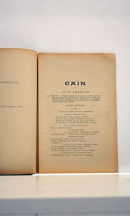 Caïn. Drame-mystère en deux actes en vers. Essais de reconstitution …