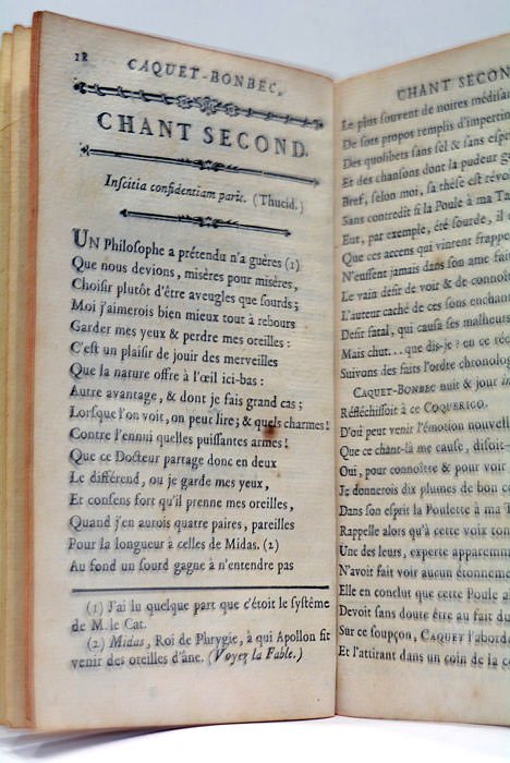 Caquet-Bonbec, la Poule à ma Tante. Poème Badin.