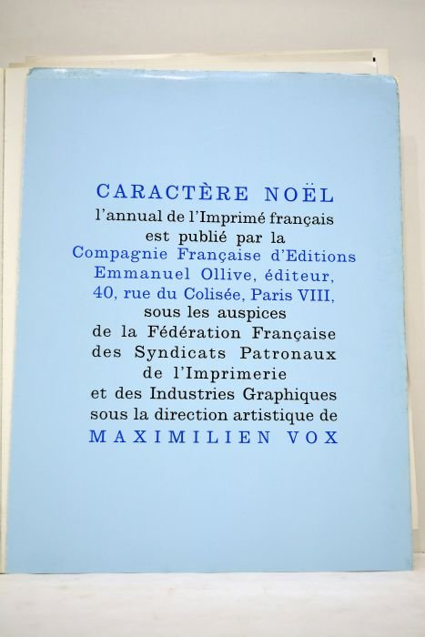 CARACTERE Noël 1963.