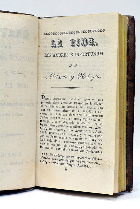 CARTAS DE HELOYSA Y ABELARDO, EN PROSA Y EN VERSO, …